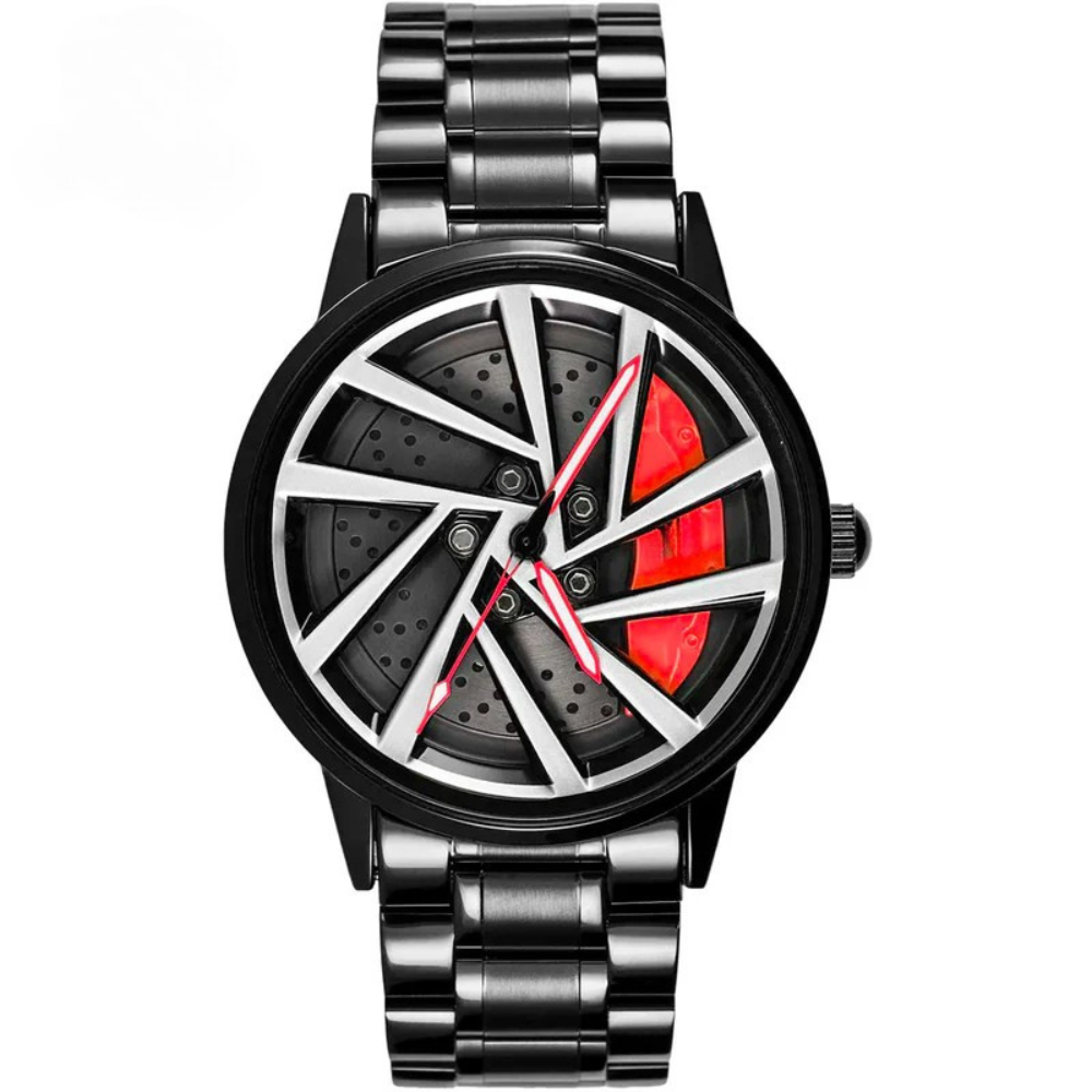 SKMEI Men Racing Watches rotatable Car Rim Wheel hub Design Sports Watches Stainless Steel Waterproof Watch